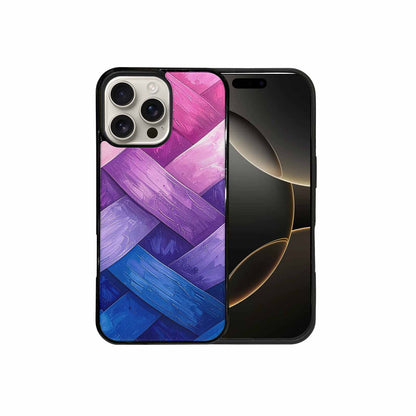 iPhone 16 Pro Max Case — Bisexual Flag Color Theme Small Rainbow, Custom Printed Phone Case