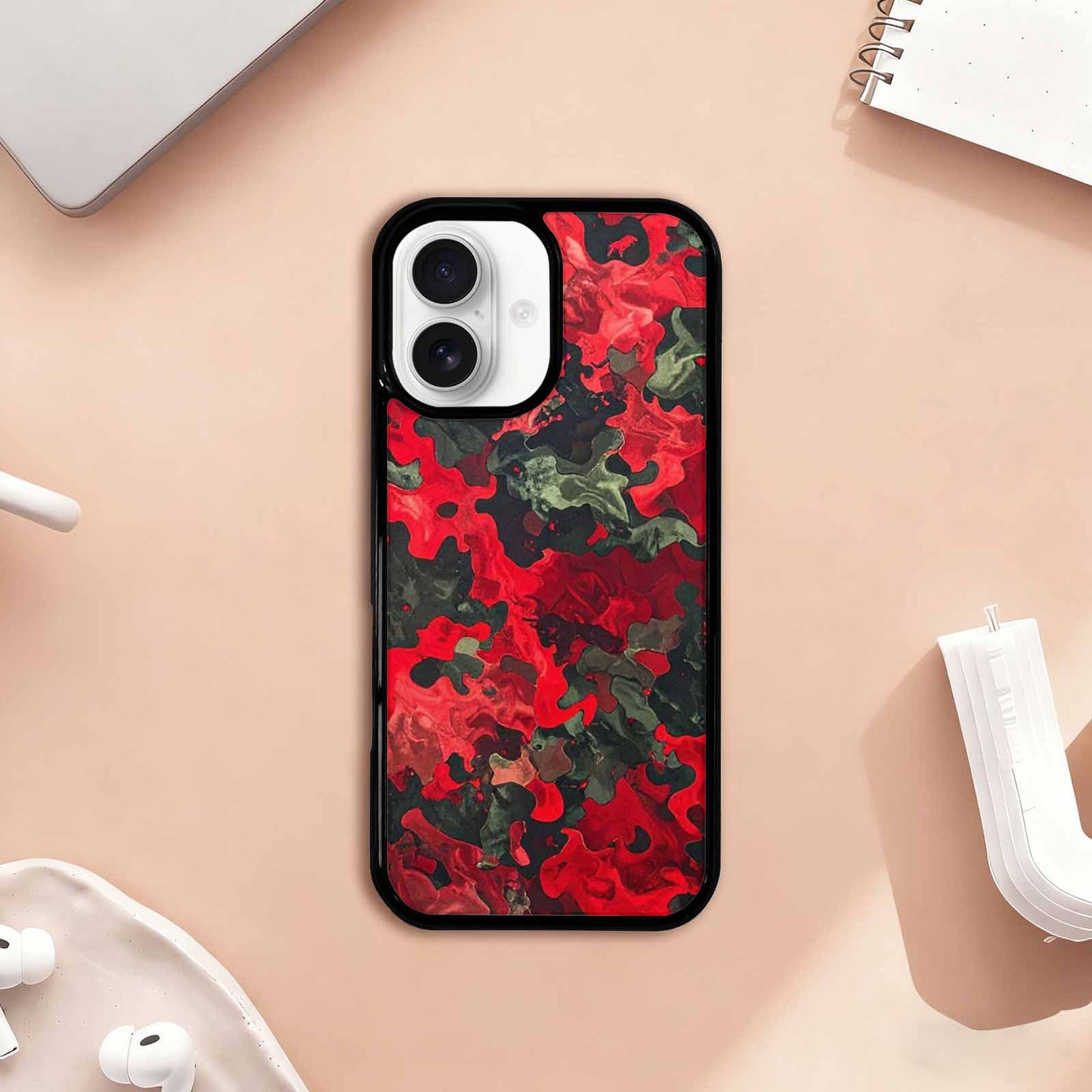 iPhone 17 Case — Small Military Camouflage Blotch Camo, Custom Phone Case