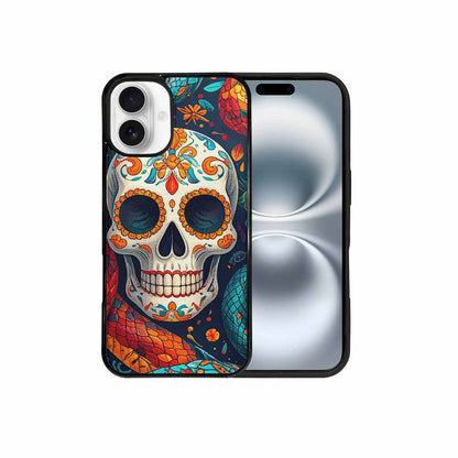iPhone 16 Plus Case — Snake Skulls Print Alt Custom, Original Design Phone Case