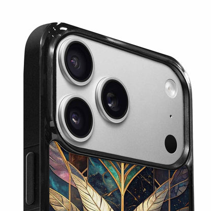 iPhone 17 Pro Case — Iridescent Animal Print Feather Animal Print, Custom Designed Case Cover