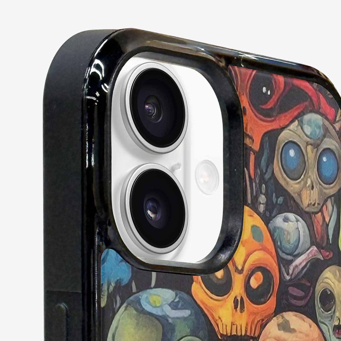 iPhone 16 Plus Case — Aliens Camo Aliens Pattern Hundreds Of, Custom Printed Phone Case