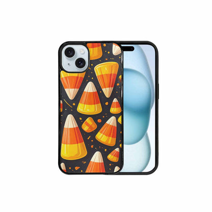 iPhone 15 Plus Case — Halloween Candy Corn, Custom Art Phone Cover