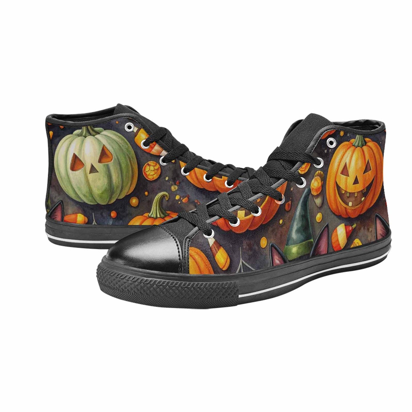WOMEN'S Halloween High Top Canvas Dark Academia Shoes