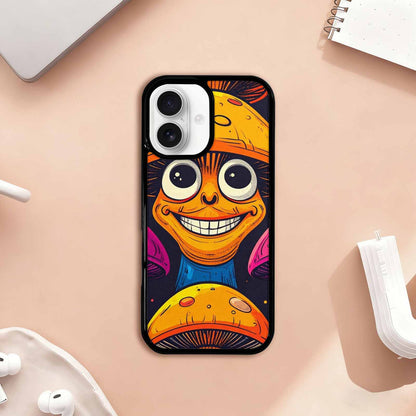 iPhone 17 Case — Retro Mushroom Cartoon Art Retro Vintage, Custom Print Case Cover