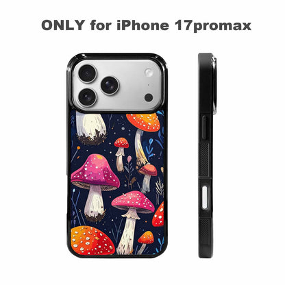 iPhone 17 Pro Max Case — Vivid Winter Mushroom Cartoon Cute, Custom Art Phone Cover
