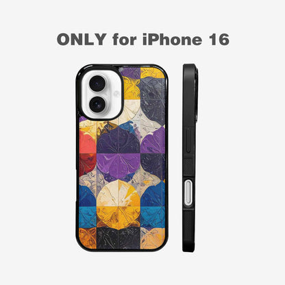 iPhone 16 Case — Nonbinary Flag Color Theme Small Rainbow, Custom Made Phone Cover