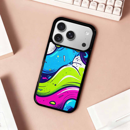 iPhone 17 Pro Case — Acid Wash Cartoon Tie Dye, Original Design Phone Case