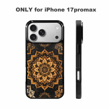 iPhone 17 Pro Max Case — Small Mandala Pattern, Randomly Floral, Unique Phone Case Design
