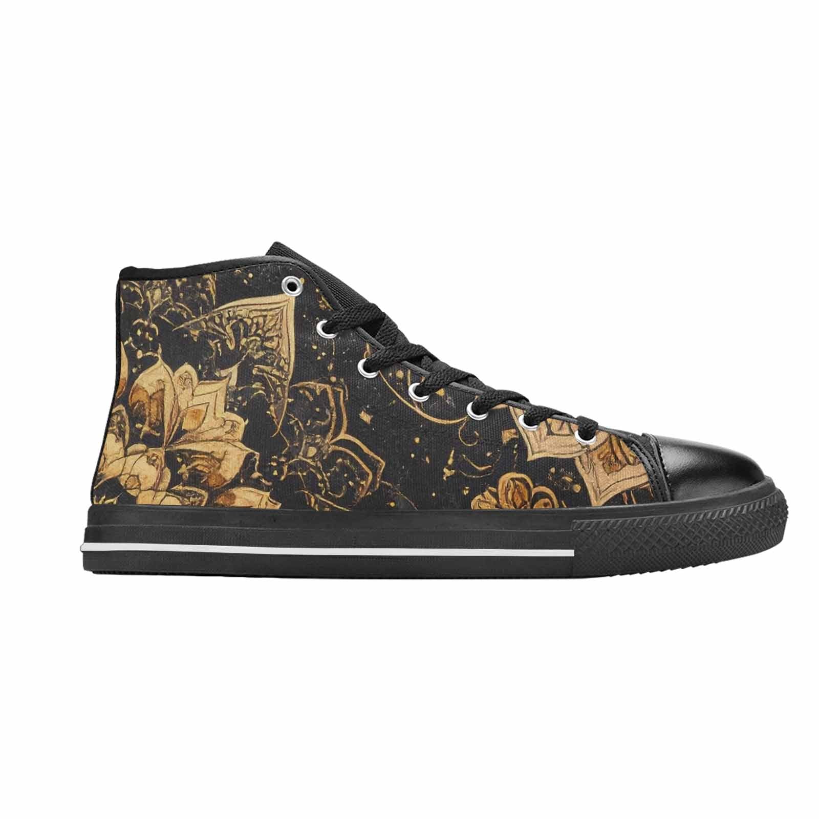 MEN'S Mandala High Top Canvas Cottagecore Custom Sneakers