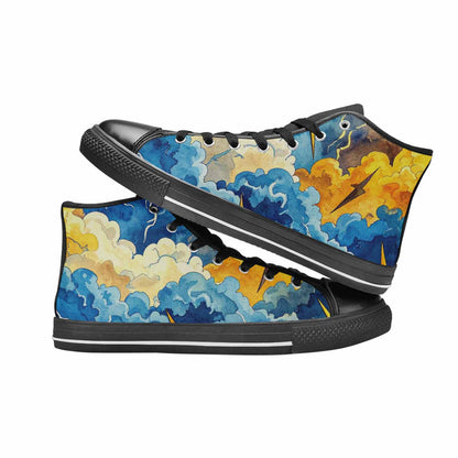 MEN'S Lightning Bolt High Top Canvas Vivid Shoes