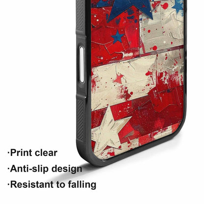 iPhone 17 Case — Patriotic Stars And Stripes Galaxy Space, Custom Art Phone Cover