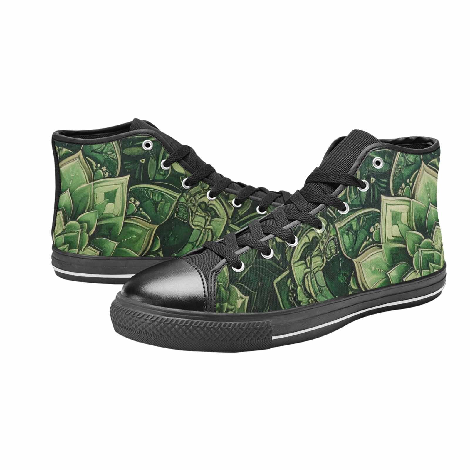 MEN'S Mandala High Top Canvas Vibrant Chaos Custom Shoes