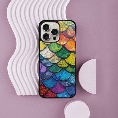 iPhone 16 Pro Max Case — Reptile Scale Full Color Vibrant Reptile, Custom Made Phone Cover