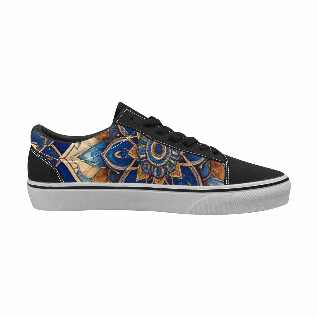 MEN'S Mandala Canvas Lace-Up Dark Academia Custom Sneakers