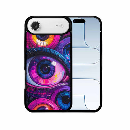 iPhone 17 Air Case — Seamless Tileable Pattern Of Overlapping Cartoon, Custom Printed Phone Case