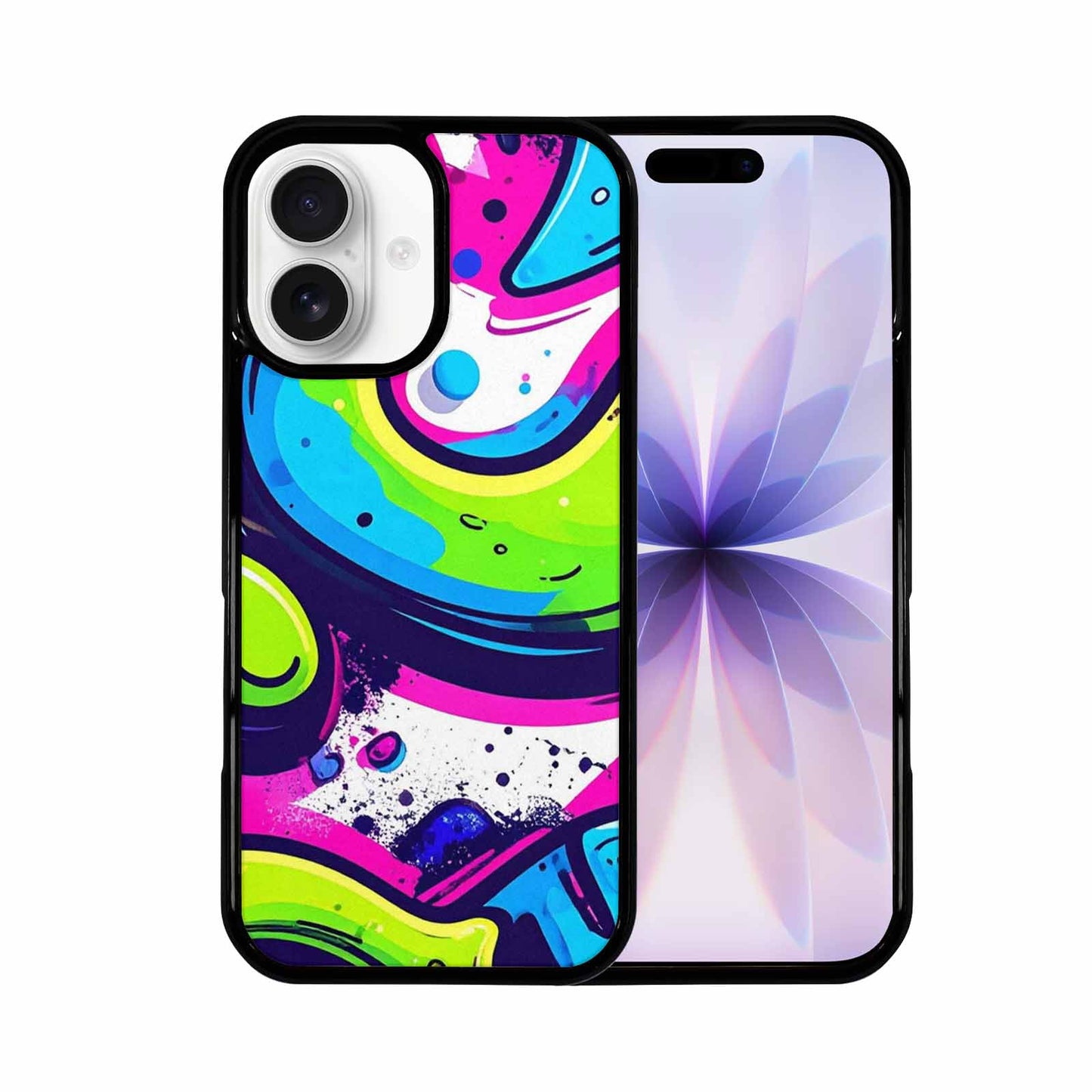 iPhone 17 Case — Acid Wash Cartoon Tie Dye, Original Design Phone Case