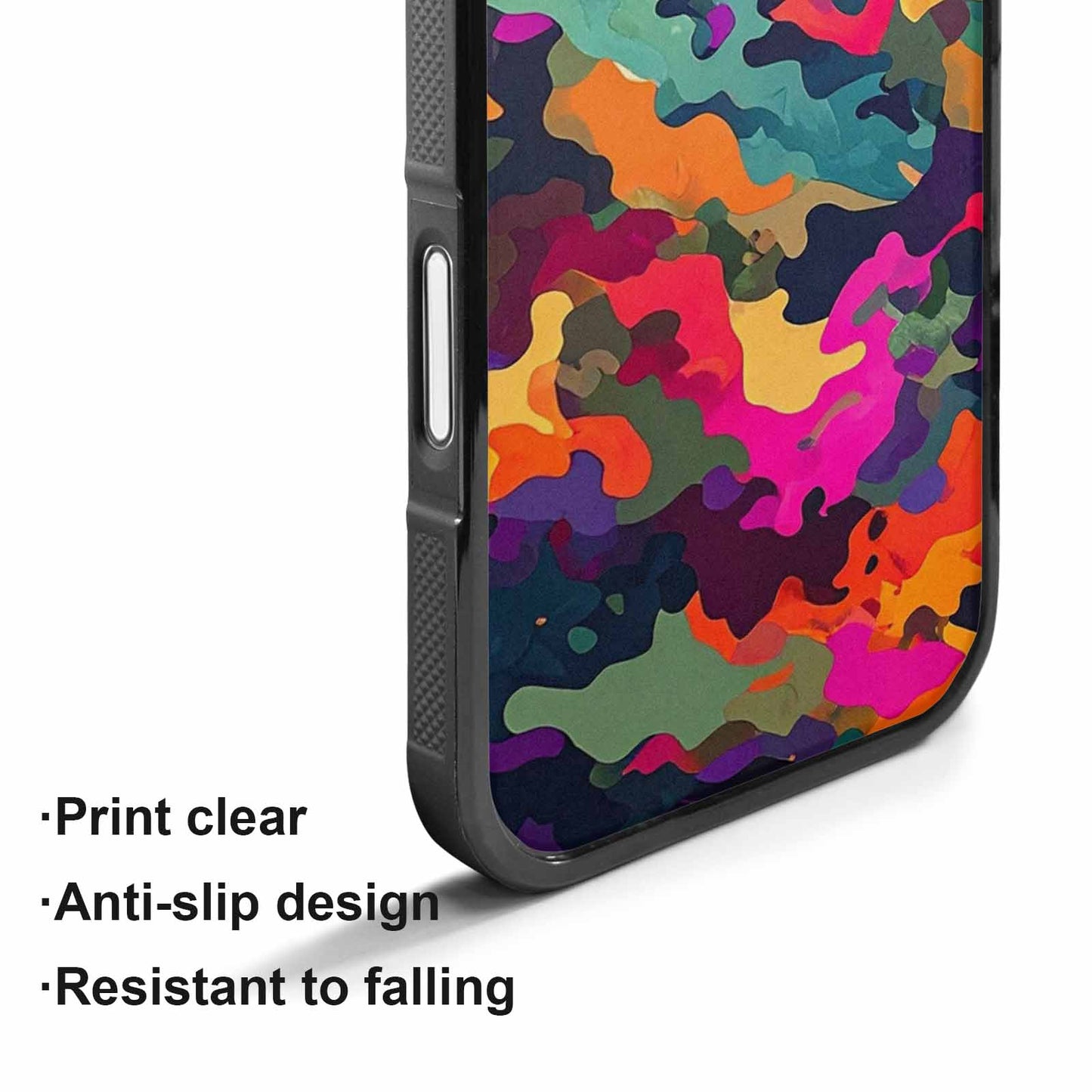 iPhone 17 Case — Small Military Camouflage Blotch Camo, Personalized Phone Case