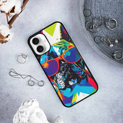 iPhone 16 Plus Case — French Bulldog Pop Art Pattern Personalized, Custom Designed Case Cover