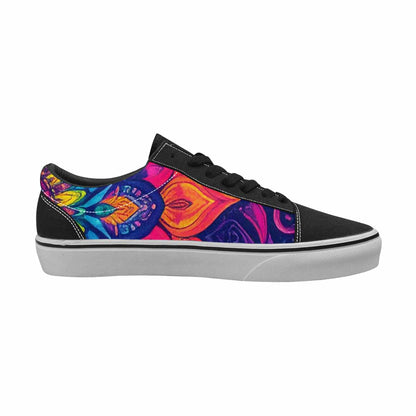 WOMEN'S Tie Dye Mandala Canvas Lace-Up Y2K Sneakers
