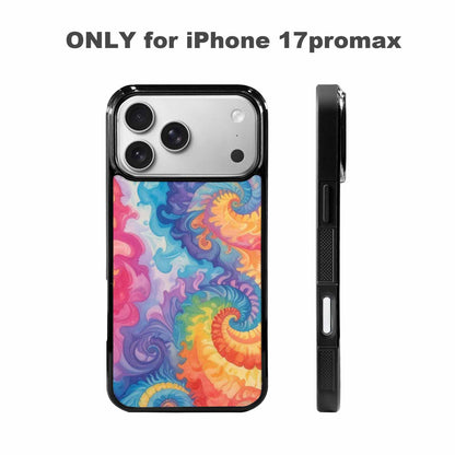 iPhone 17 Pro Max Case — Tie Dye Swirls Tie Dye Tie, Custom Designed Case Cover