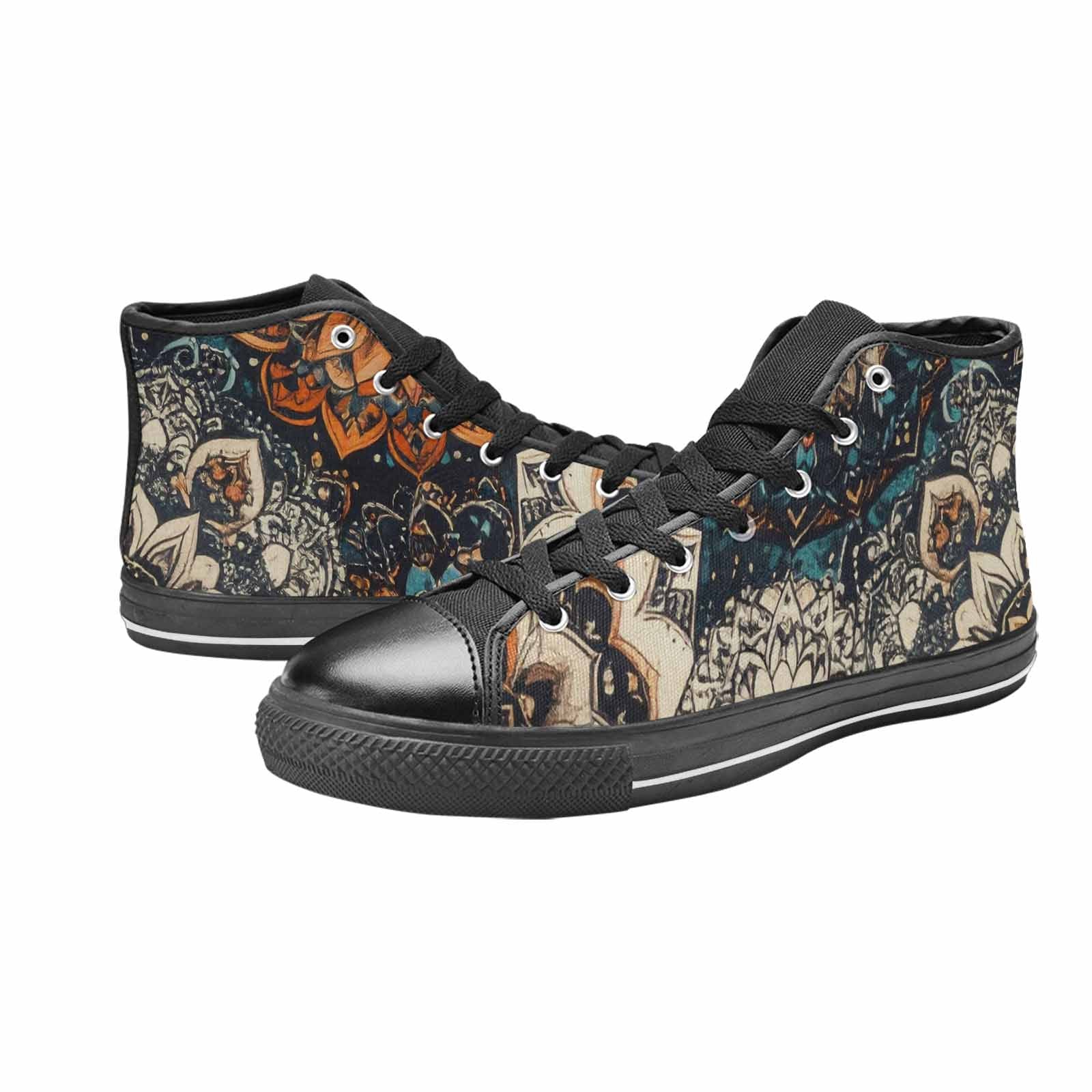 WOMEN'S Mandala High Top Canvas Vivid Custom Shoes