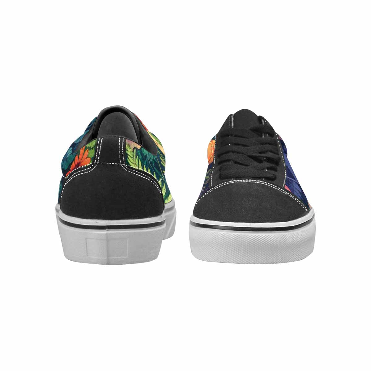 WOMEN'S Mushrooms  Botanical Mushrooms Lace-Up Canvas Neon Fantasy Shoes