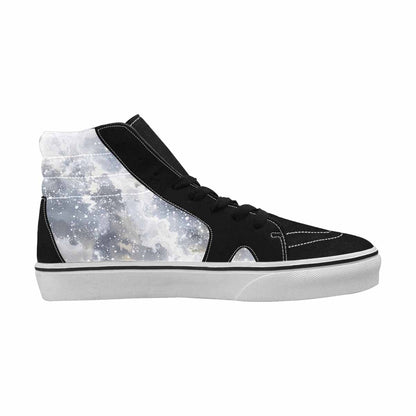 MEN'S Galaxy Art - High Top Canvas Neon Fantasy Shoes