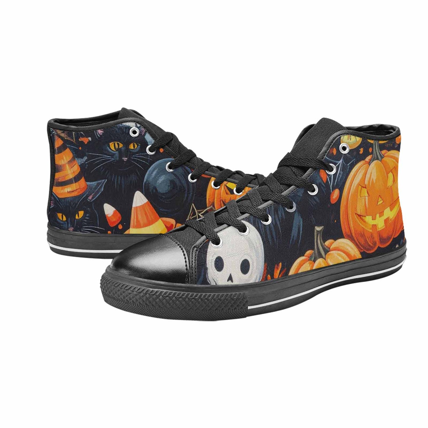 WOMEN'S Halloween High Top Canvas Vivid Custom Shoes