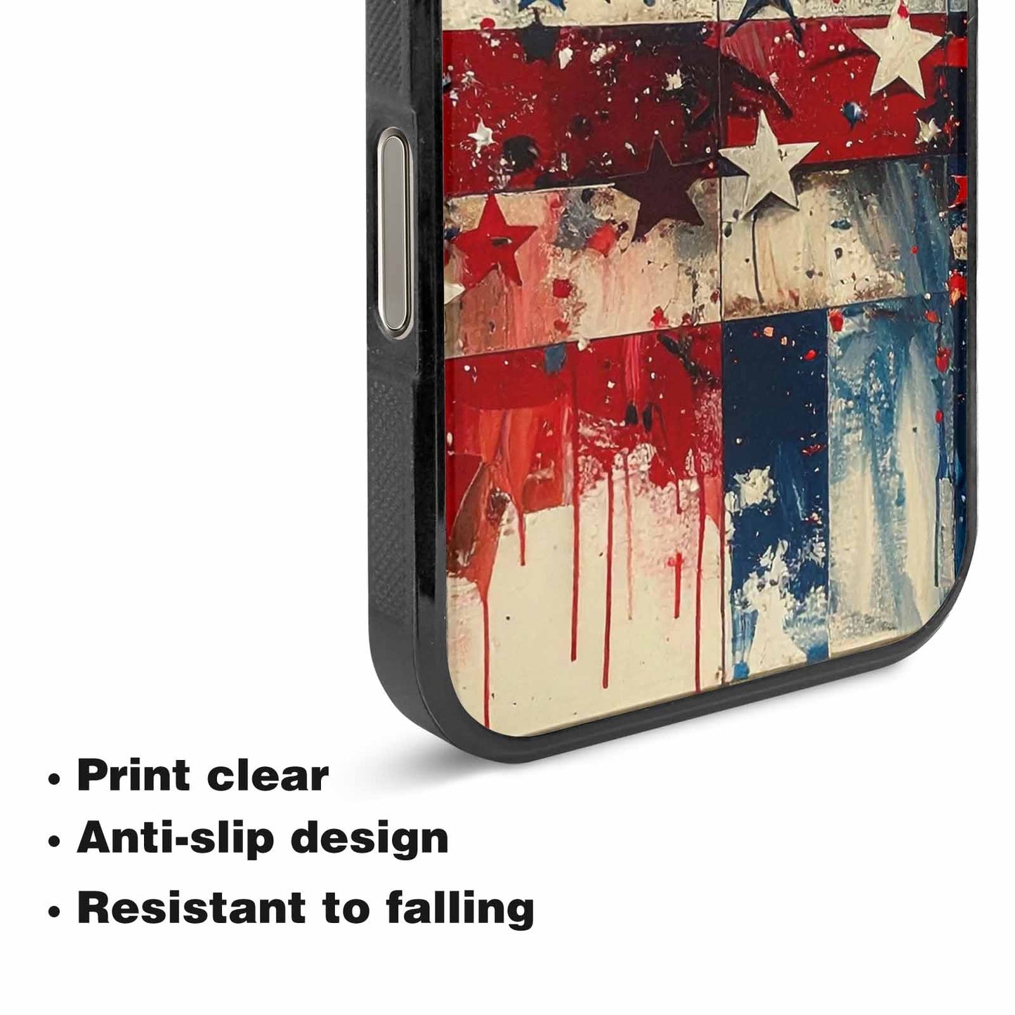 iPhone 16 Pro Max Case — Patriotic Stars And Stripes American Stars, Custom Phone Case