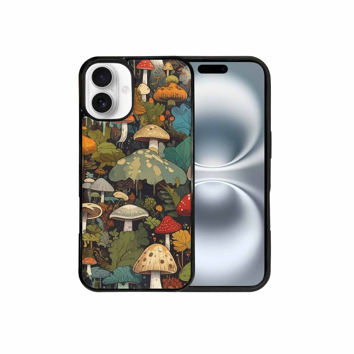 iPhone 16 Plus Case — Mushrooms Camomushrooms Patter Bki Personalized Phone, Original Design Phone Case