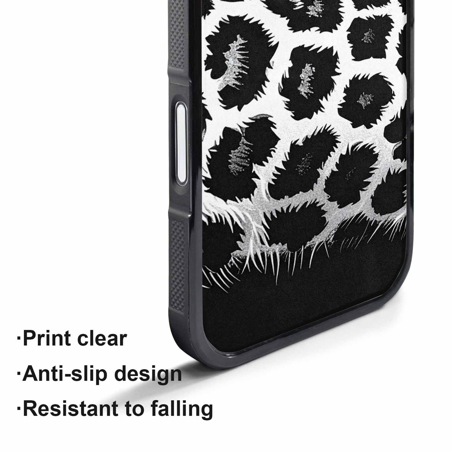 iPhone 17 Air Case — Leopard Print Black And White Animal, Custom Made Phone Cover