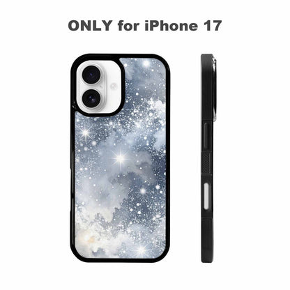iPhone 17 Case — Galaxy Art Silver White Galaxy Space, Customized Protective Case