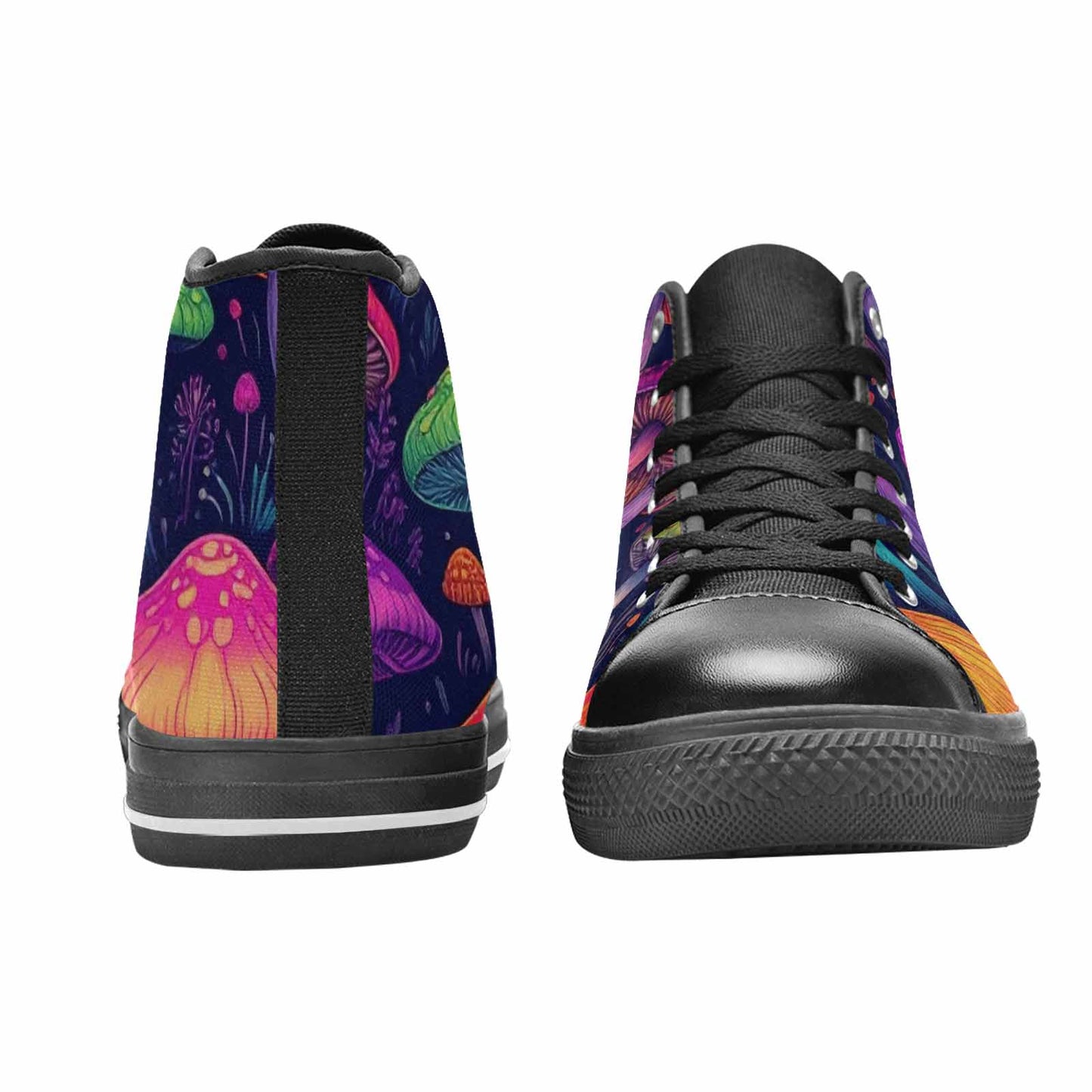 MEN'S Psychedelic Mushroom High Top Canvas Surreal Sneakers