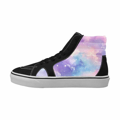 MEN'S Galaxy Art - High Top Canvas Grunge Custom Sneakers