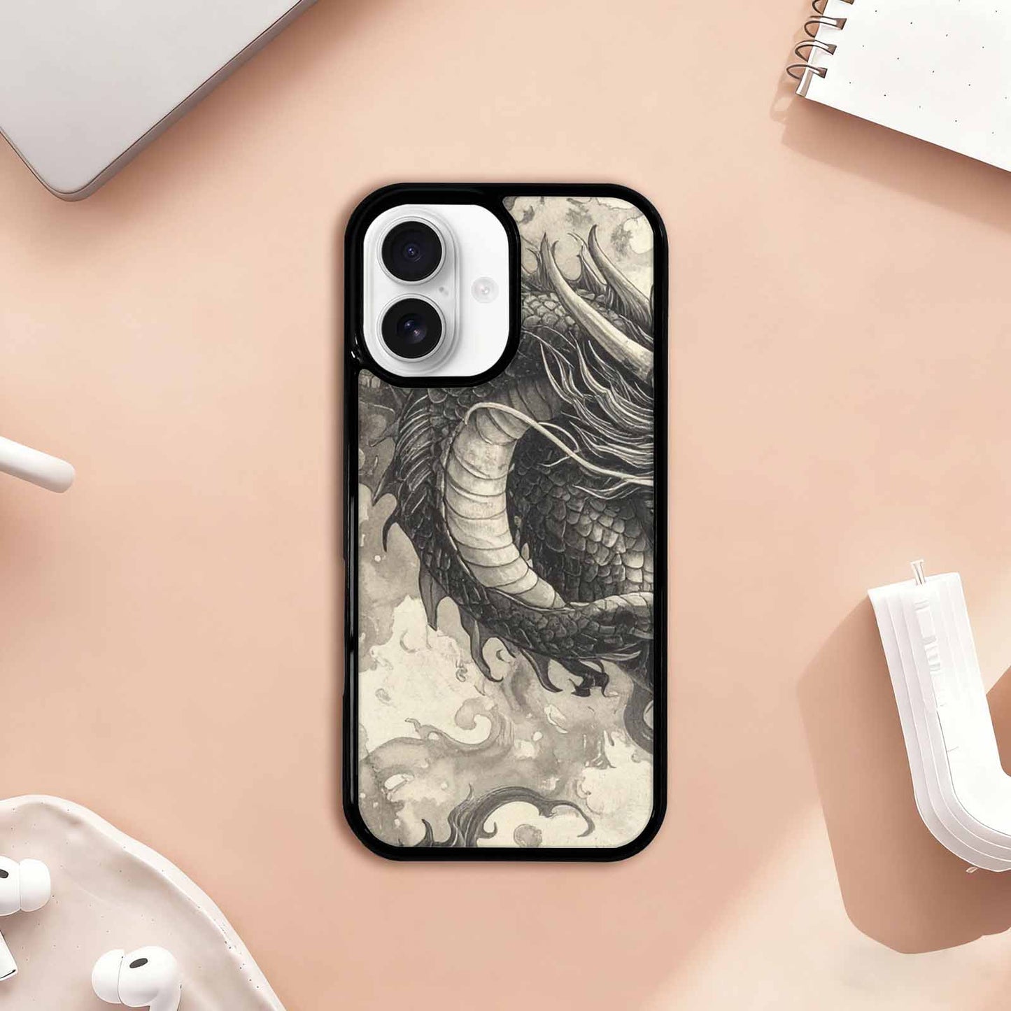 iPhone 17 Case — Retro Dragons Flame Retro Vintage, Original Design Phone Case
