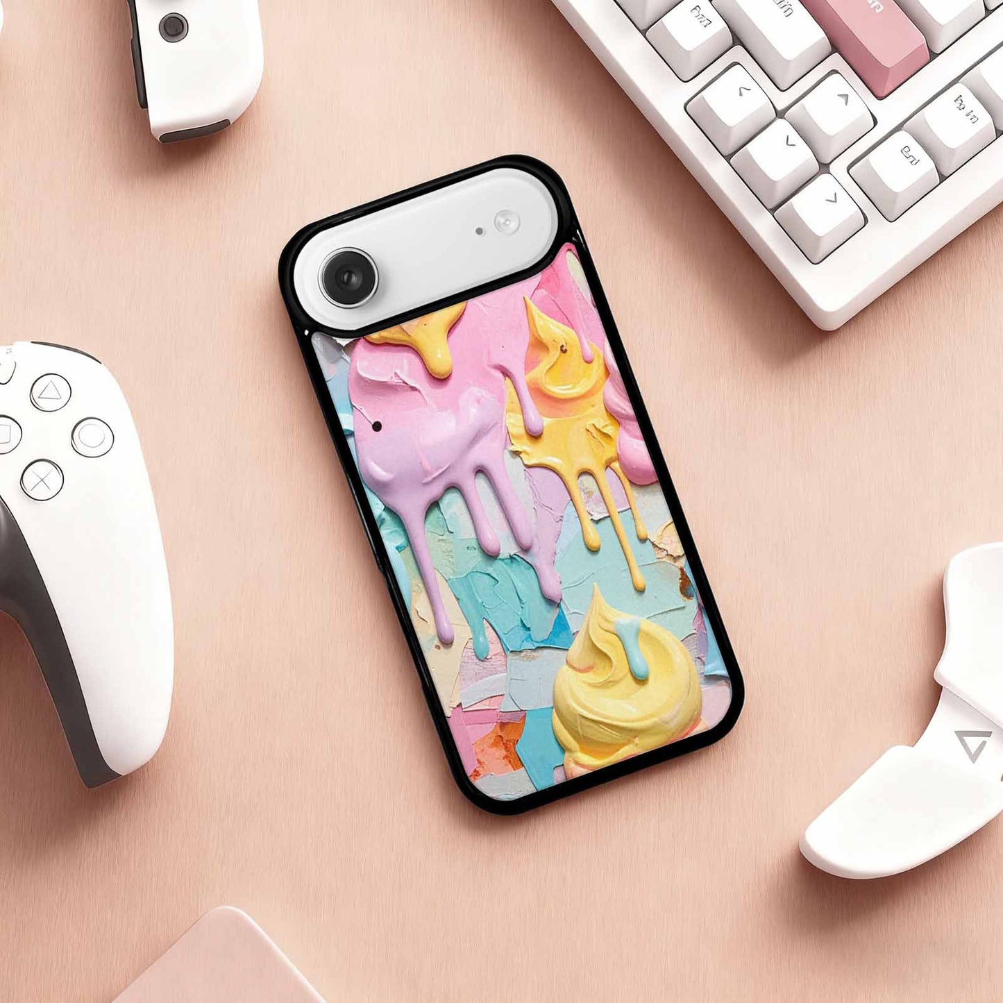 iPhone 17 Air Case — Soft Serve Swirl Monster Characters Original, Custom Art Phone Cover