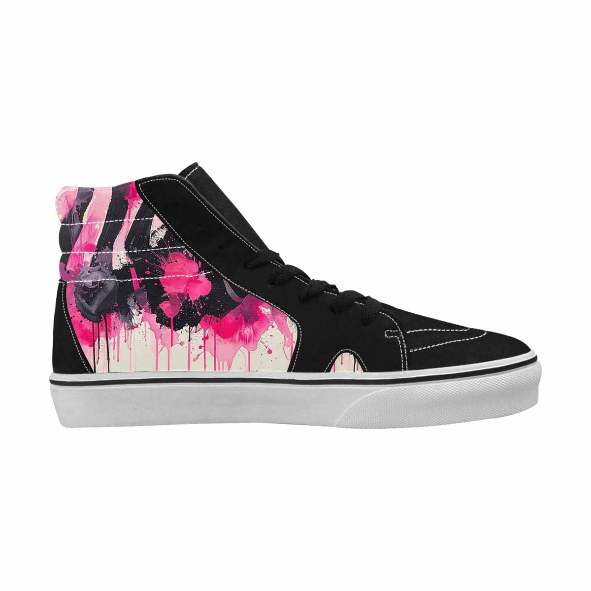 MEN'S Zebra Stripe Burst High Top Canvas Dreamcore Custom Shoes