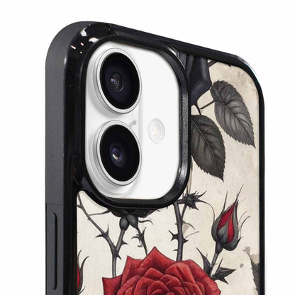 iPhone 17 Case — Small Black Gothic Rose Gothic Skulls, Personalized Phone Case