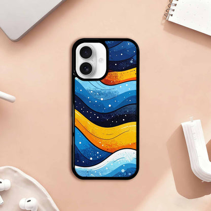 iPhone 17 Case — Glossy Winter Wave Cartoon Cute, Custom Made Phone Cover