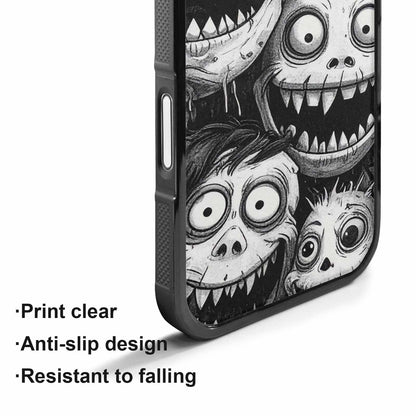 iPhone 17 Case — Black And White Monster Original Art, Custom Phone Case