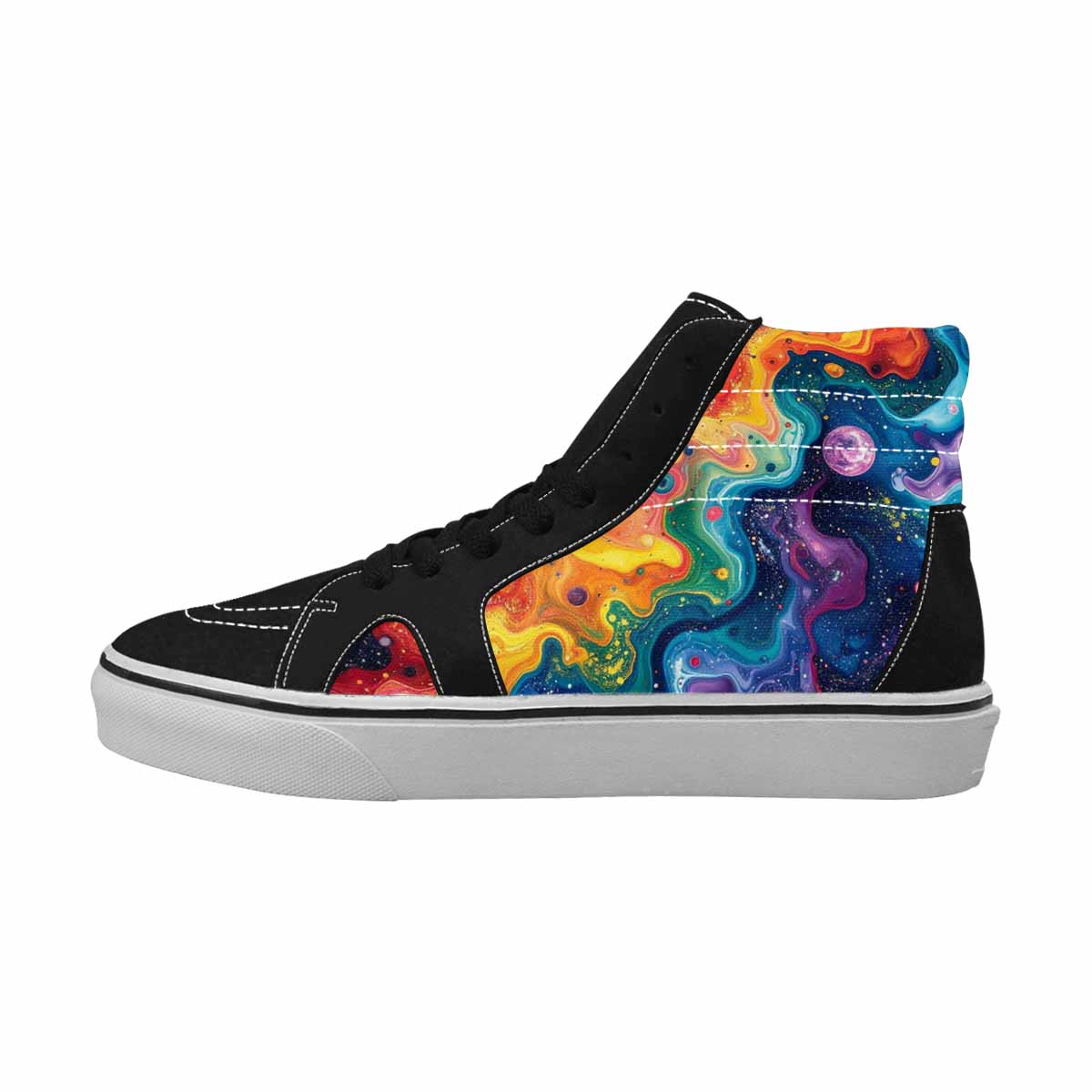 WOMEN'S Galaxy Art - High Top Canvas Grunge Shoes