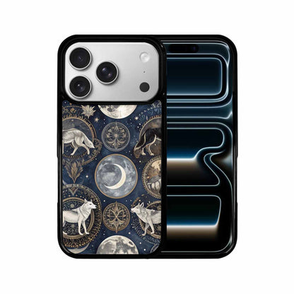 iPhone 17 Pro Case — Wolves Everywhere Collage Overlap Small Original, Customized Protective Case