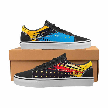 WOMEN'S Comic Halftone Lace-Up Canvas Dreamcore Custom Shoes