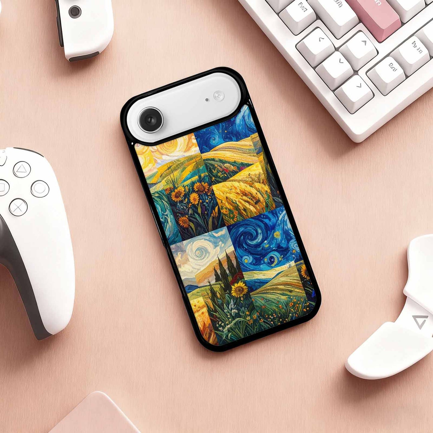 iPhone 17 Air Case — Small Van Gogh Style Swirl Galaxy, Custom Print Case Cover