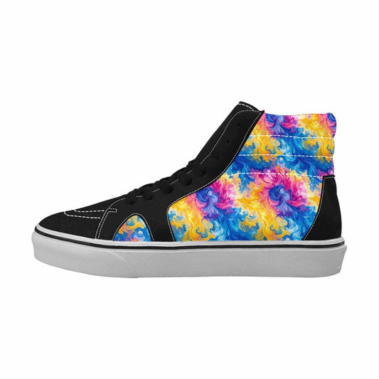 MEN'S Tie Dye Swirl High Top Canvas Y2K Shoes