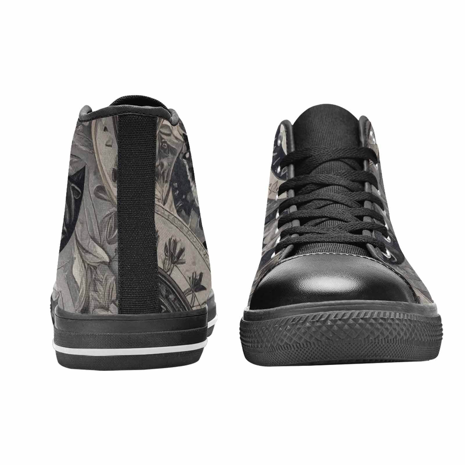 MEN'S Wolves Everywhere Collage High Top Canvas Dark Academia Shoes