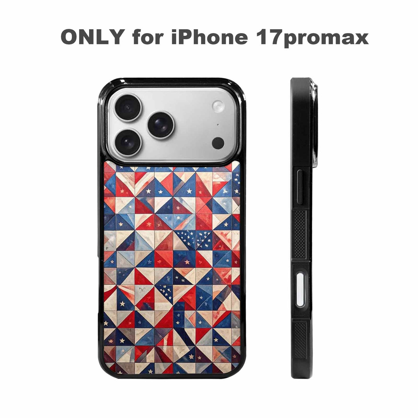 iPhone 17 Pro Max Case — Small American Flag Stars Galaxy Space, Personalized Phone Case