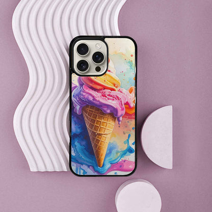 iPhone 16 Pro Max Case — Melting Icecream Collage, Unique Phone Case Design
