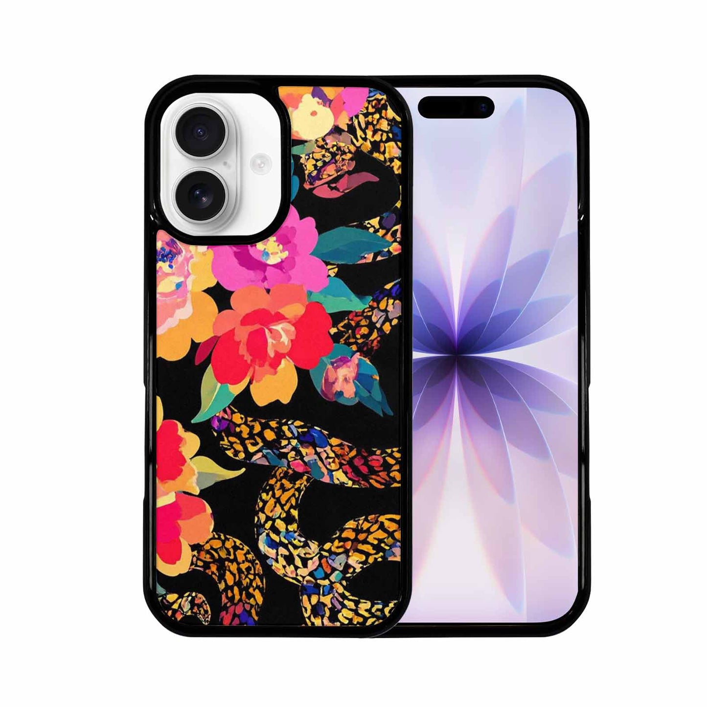 iPhone 17 Case — Snakes Print Floral Seamless Floral, Customized Protective Case