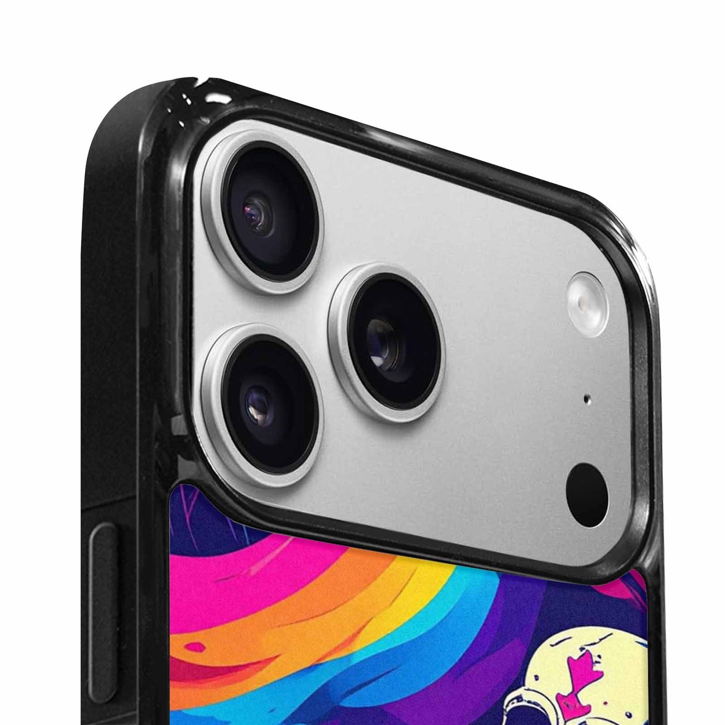 iPhone 17 Pro Max Case — Pride Flag Skulls Seamless Gothic Skulls, Personalized Phone Case